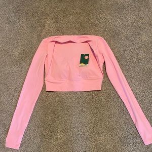 NWT Halara long sleeve cropped yoga top